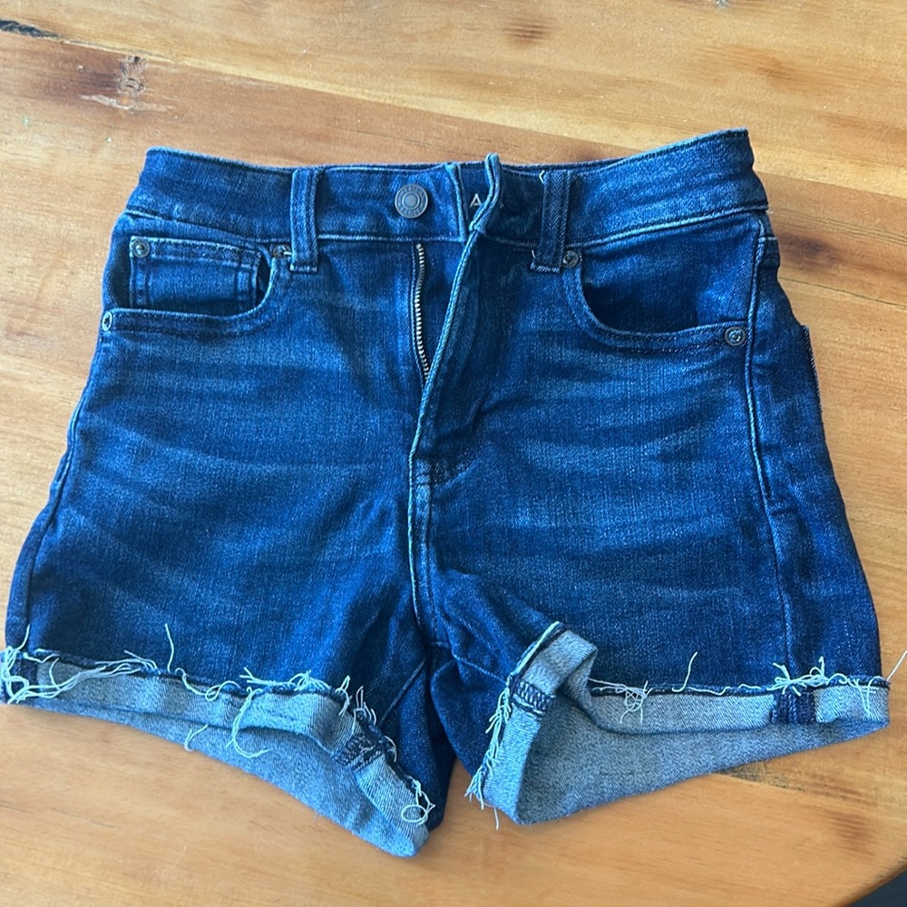American eagle cut off jean shorts size 00